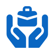 Briefcase Hands Icon