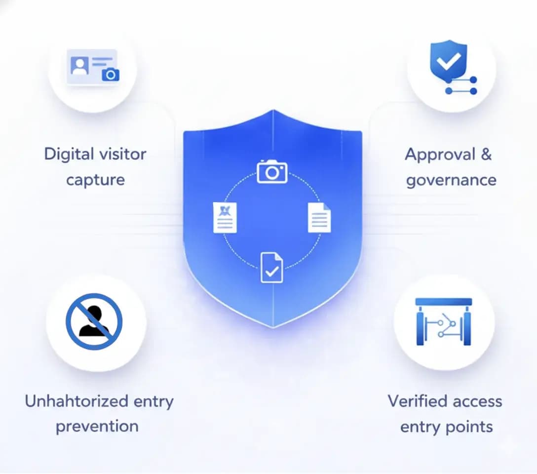  Controlled & Verified Visitor Entry